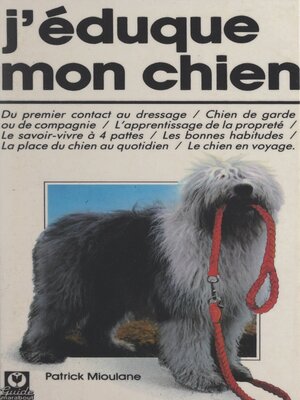 cover image of J'éduque mon chien